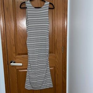 Athleta striped fitted dress